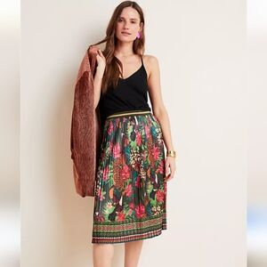 NWT Farm Rio Bosque Pleated Midi Skirt - Size SP
